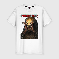 Футболка slim-fit Predator scream, цвет: белый