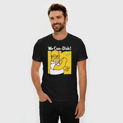 Футболка slim-fit Homer can doh, цвет: черный — фото 2