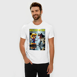 Футболка slim-fit Mickey Trump and Venom - ai art fantasy, цвет: белый — фото 2