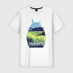 Мужская slim-футболка Nature Totoro