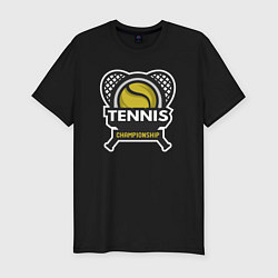 Футболка slim-fit Tennis championship, цвет: черный