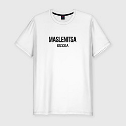 Мужская slim-футболка Maslenitsa