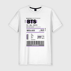 Футболка slim-fit Bts ticket, цвет: белый