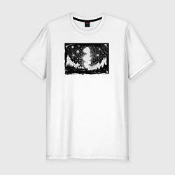 Футболка slim-fit Дикие горизонты, цвет: белый