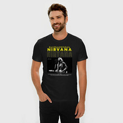 Футболка slim-fit Курт Кобейн Nirvana, цвет: черный — фото 2