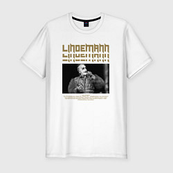 Мужская slim-футболка Lindemann rock