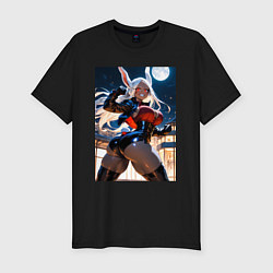 Мужская slim-футболка Мирко из Моя геройская академия в неофициальном ко