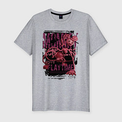 Футболка slim-fit Мамочка длинные ноги из Poppy Playtime, цвет: меланж