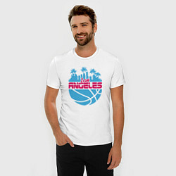 Футболка slim-fit Lakers city, цвет: белый — фото 2