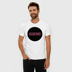 Футболка slim-fit Blackpink logotype - group of South Korea, цвет: белый — фото 2