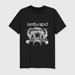 Футболка slim-fit Lamb of god - skull, цвет: черный