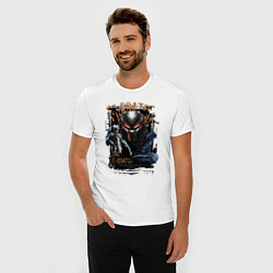 Футболка slim-fit Хищник и чужой, цвет: белый — фото 2