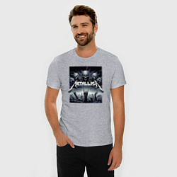 Футболка slim-fit Thrash metal - Metallica, цвет: меланж — фото 2