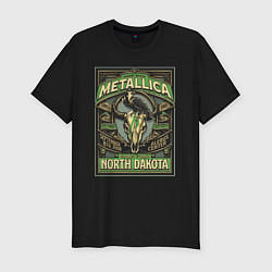 Футболка slim-fit Metallica - North Dakota playbill, цвет: черный