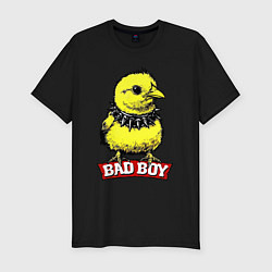 Мужская slim-футболка Bad boy chicken