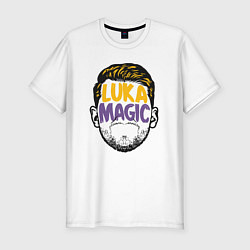Мужская slim-футболка Luka magic face