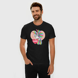 Футболка slim-fit Color bird, цвет: черный — фото 2