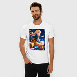 Футболка slim-fit Марин Китагава косплей Dragon Ball, цвет: белый — фото 2