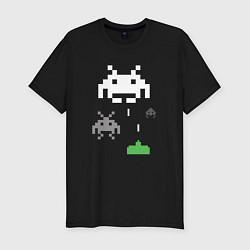 Футболка slim-fit Space invaders, цвет: черный