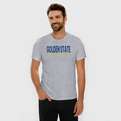 Футболка slim-fit Golden State basketball, цвет: меланж — фото 2