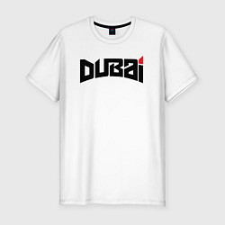 Футболка slim-fit Дубай сити, цвет: белый