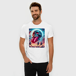 Футболка slim-fit Rolling Stones - skull transformation, цвет: белый — фото 2