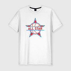 Футболка slim-fit All-star basketball, цвет: белый