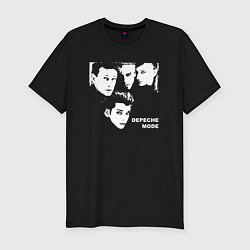 Футболка slim-fit Depeche mode faces, цвет: черный