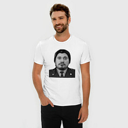Футболка slim-fit Паша техник в форме, цвет: белый — фото 2