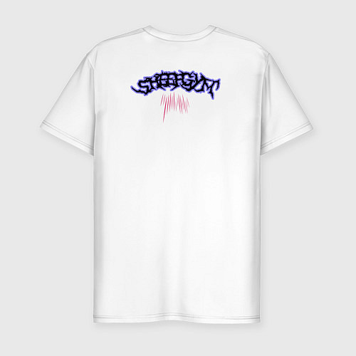 Мужская slim-футболка Sheep gym / Белый – фото 2