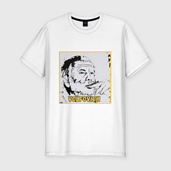 Футболка slim-fit Volfovich Art Black coin, цвет: белый