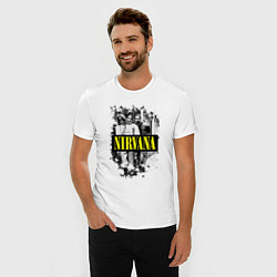 Футболка slim-fit Nirvana band, цвет: белый — фото 2