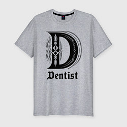 Мужская slim-футболка D - dentist