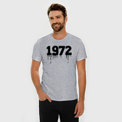 Футболка slim-fit 1972 год растекшейся краской, цвет: меланж — фото 2