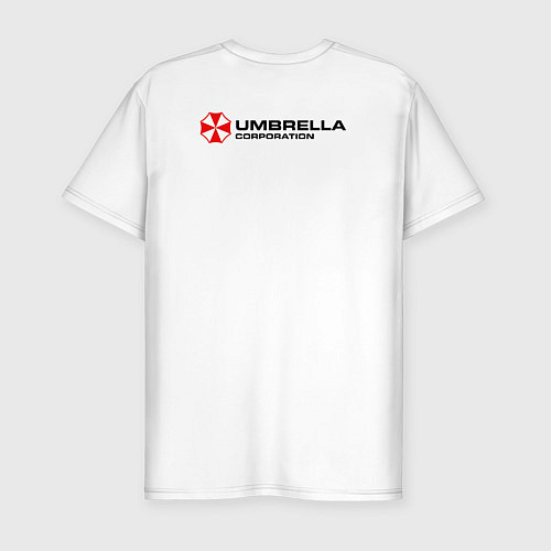 Мужская slim-футболка Umbrella corp stuff / Белый – фото 2