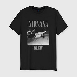 Мужская slim-футболка Nirvana blew