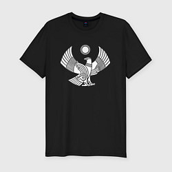 Футболка slim-fit Дагестанский герб, цвет: черный