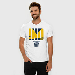 Футболка slim-fit Indiana hoop, цвет: белый — фото 2