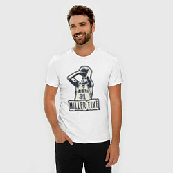 Футболка slim-fit Miller time, цвет: белый — фото 2