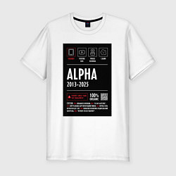 Футболка slim-fit Поколение Альфа, цвет: белый