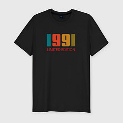 Футболка slim-fit 1991 Limited edition, цвет: черный