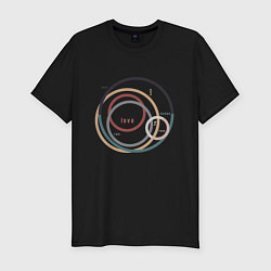 Футболка slim-fit Love надпись абстракция, цвет: черный