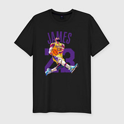 Футболка slim-fit Lebron James 23, цвет: черный