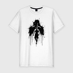 Футболка slim-fit Нейт Диас эпичное граффити, цвет: белый