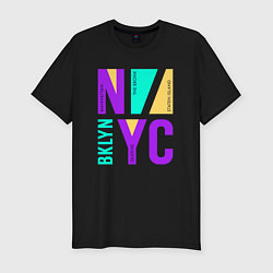 Футболка slim-fit Районы в городе Нью-Йорк, цвет: черный