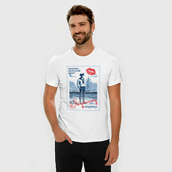 Футболка slim-fit ВМФ открытка моряку, цвет: белый — фото 2