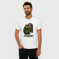 Футболка slim-fit XXXTentacion сидит у зеркала, цвет: белый — фото 2