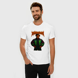 Футболка slim-fit XXXTentacion в стиле хардкор, цвет: белый — фото 2
