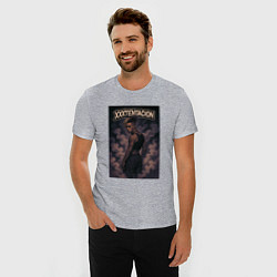 Футболка slim-fit XXXTentacion в дыму, цвет: меланж — фото 2