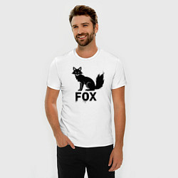 Футболка slim-fit Черная лиса, цвет: белый — фото 2